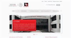 Desktop Screenshot of cisen.gob.mx